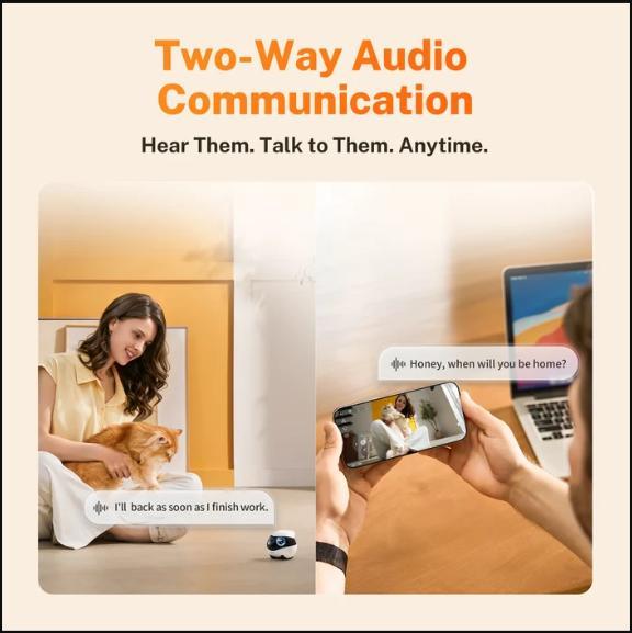 Enabot EBO Mini two-way audio communication feature