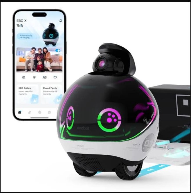Enabot EBO X review - family robot with companion smartphone app