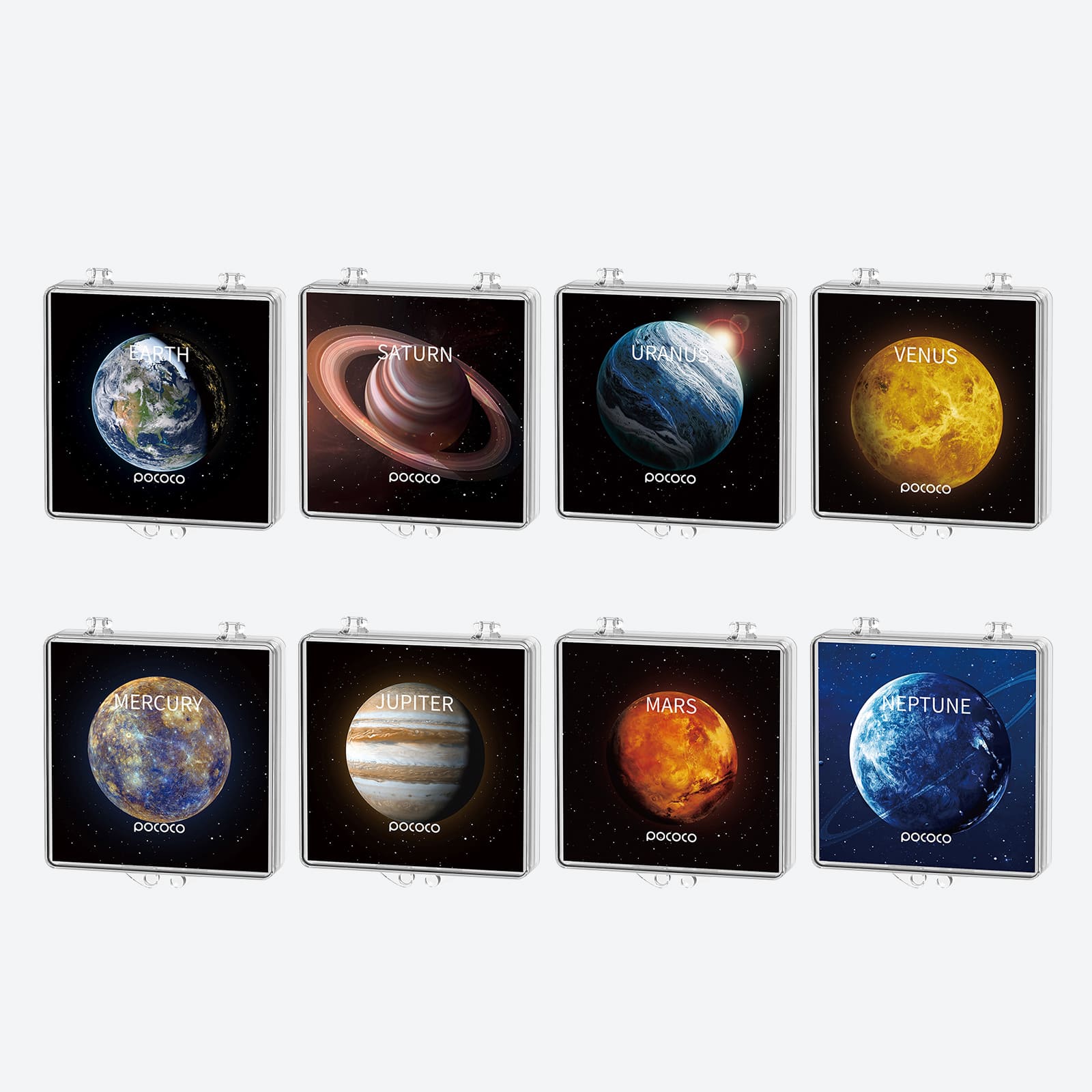 POCOCO Galaxy Projector disc sample showing real astrophotography starry-sky imagery