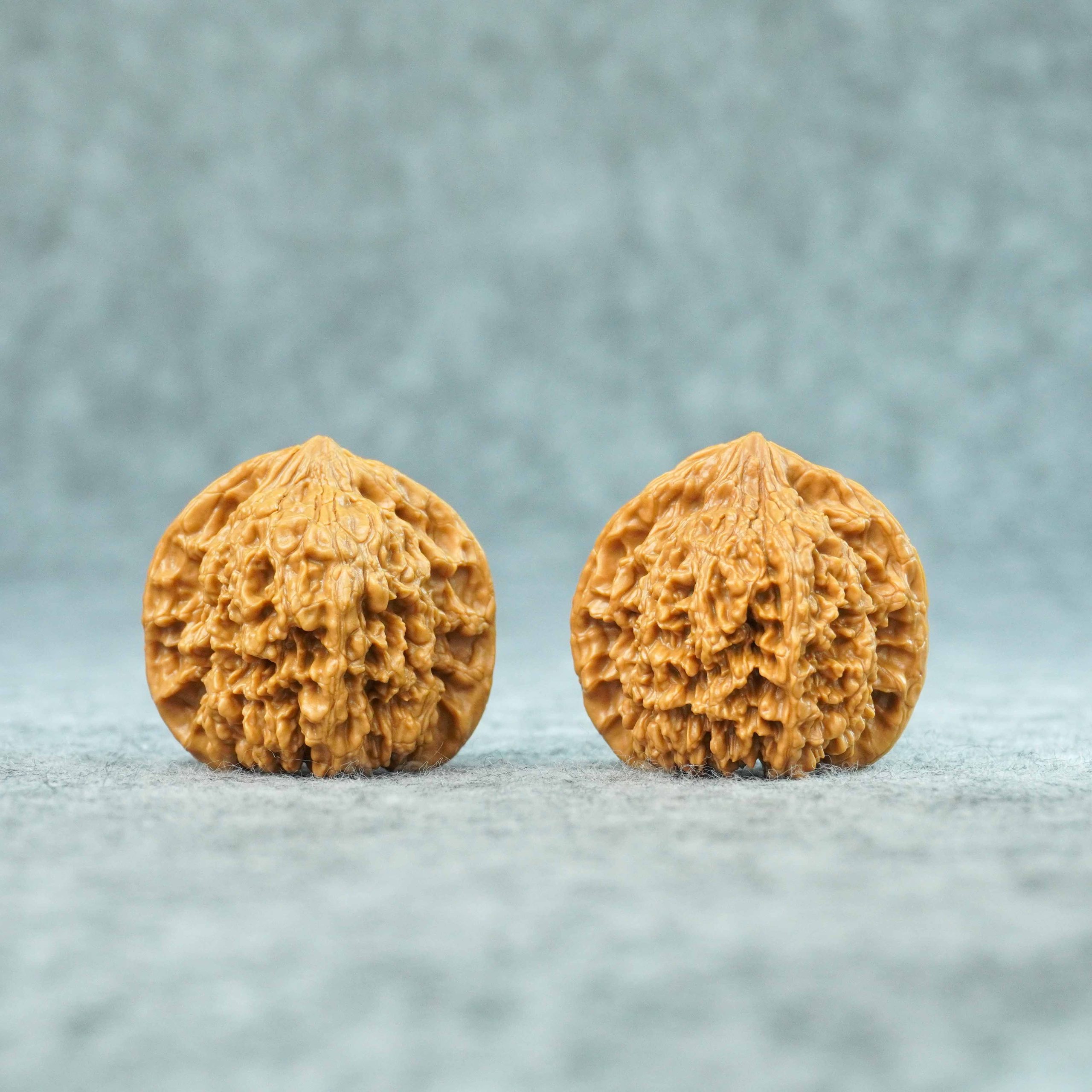 Starry Sky Lion Head Wenwan walnuts showing dense ridge pattern