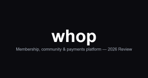 Whop review 2026 hero image